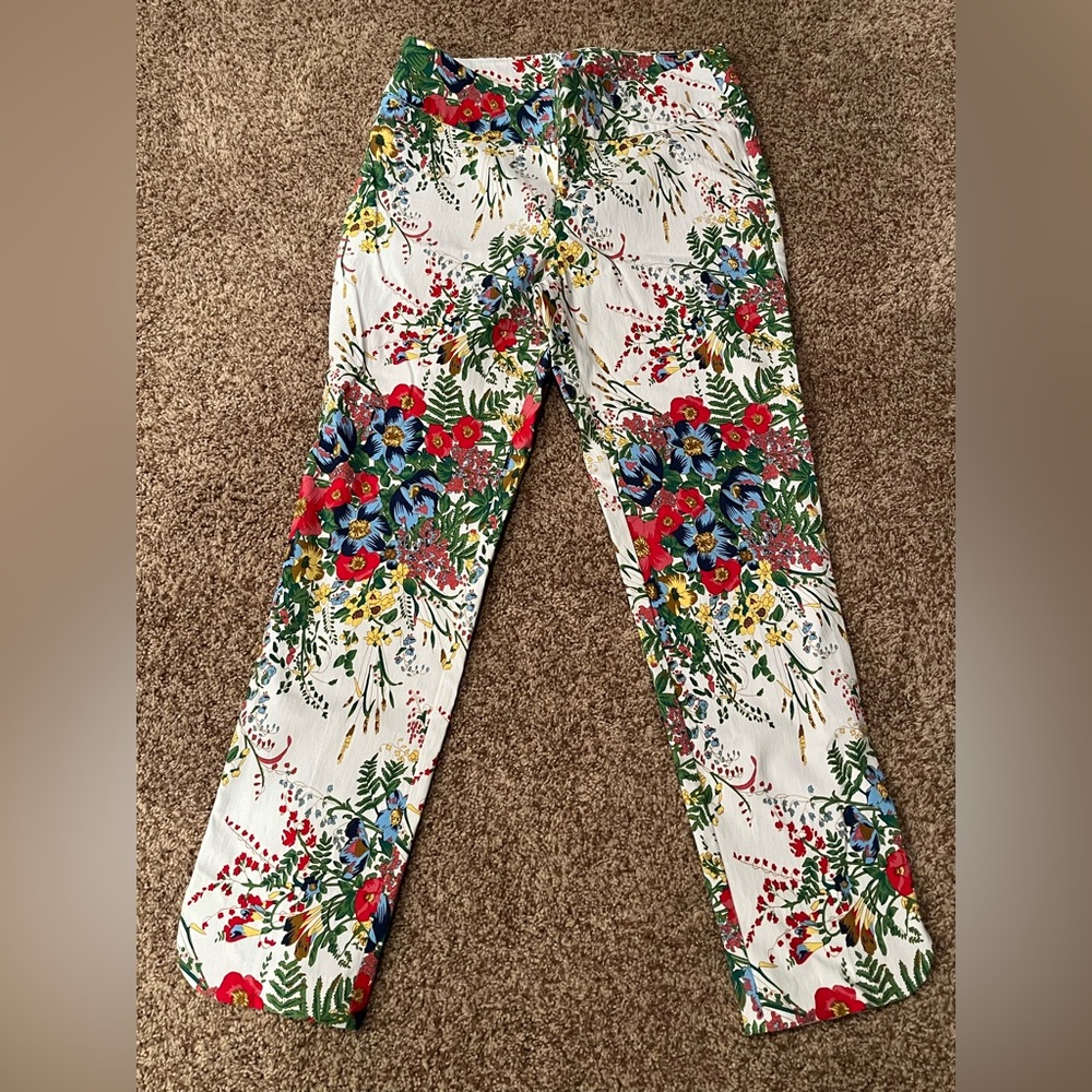 Soft Surroundings Multicolor Floral Pants